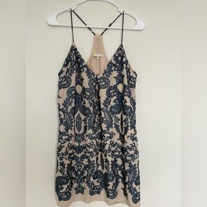 Lavender Brown Beige Dress